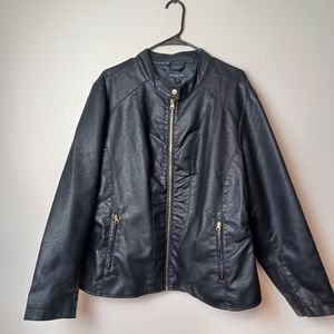 Womans Vegan Leather Jacket Pleather